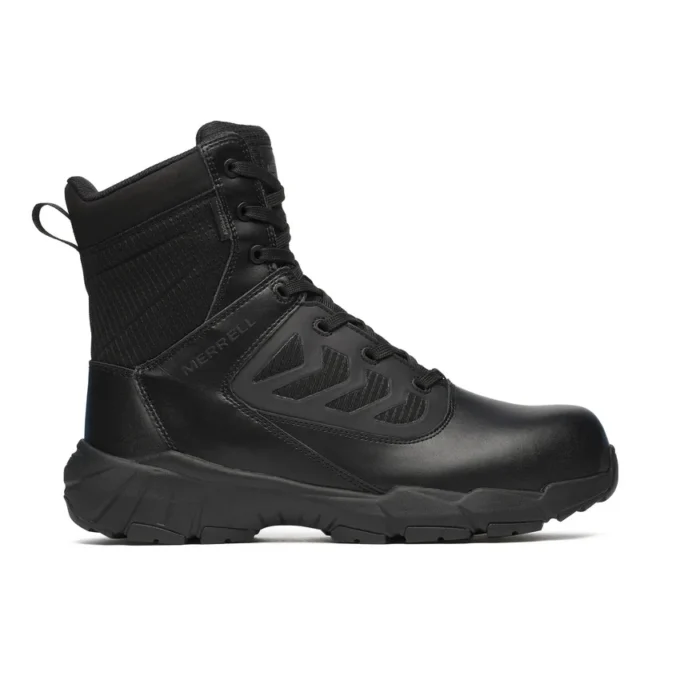 Bottes tactiques imperméables Fullbench 8&Prime; en fibre de carbone avec fermeture éclair pour homme