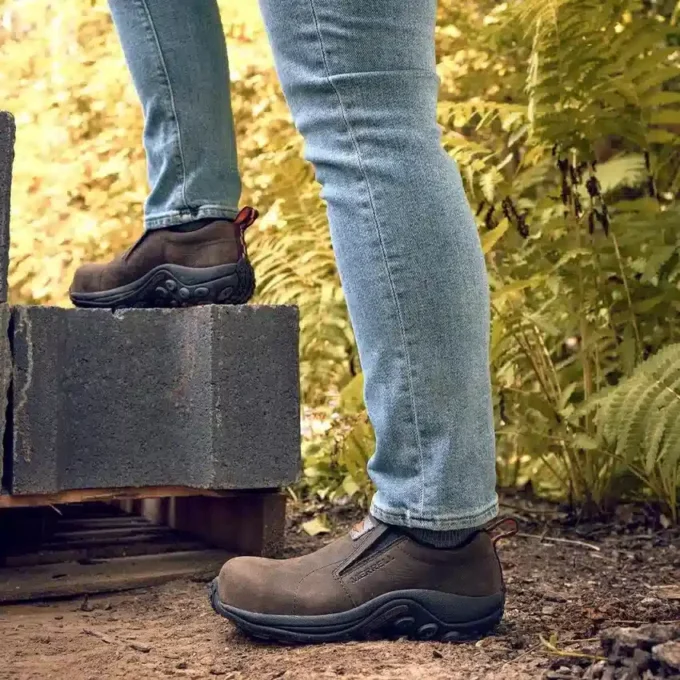 Chaussure de travail en cuir à bout renforcé Jungle Moc pour femme Chaussure de travail en cuir à bout renforcé Jungle Moc pour femme