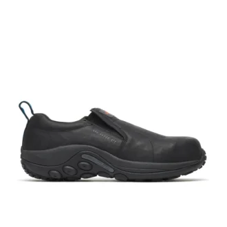 Chaussure de travail Jungle Moc en cuir à embout de sécurité pour homme, largeur large